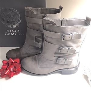 Vince Camuto mid calf leather boot
